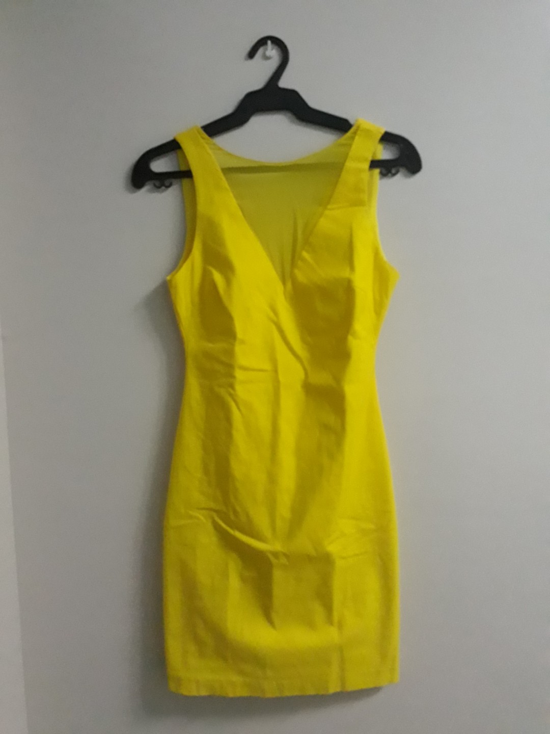 zara trafaluc yellow dress
