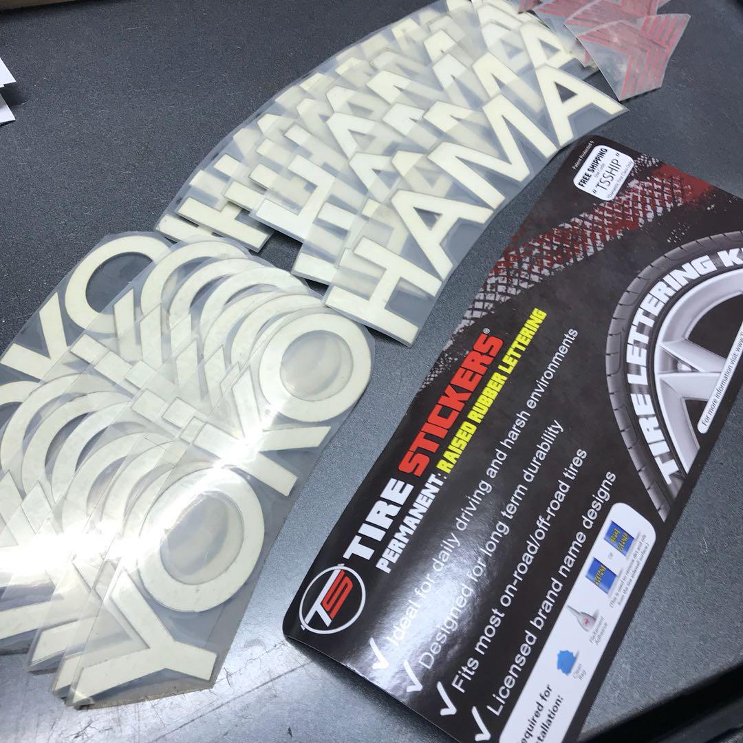 Yokohama Advanced Tire Stickers (8 Decal, 1.25 Inch), Car Accessories
