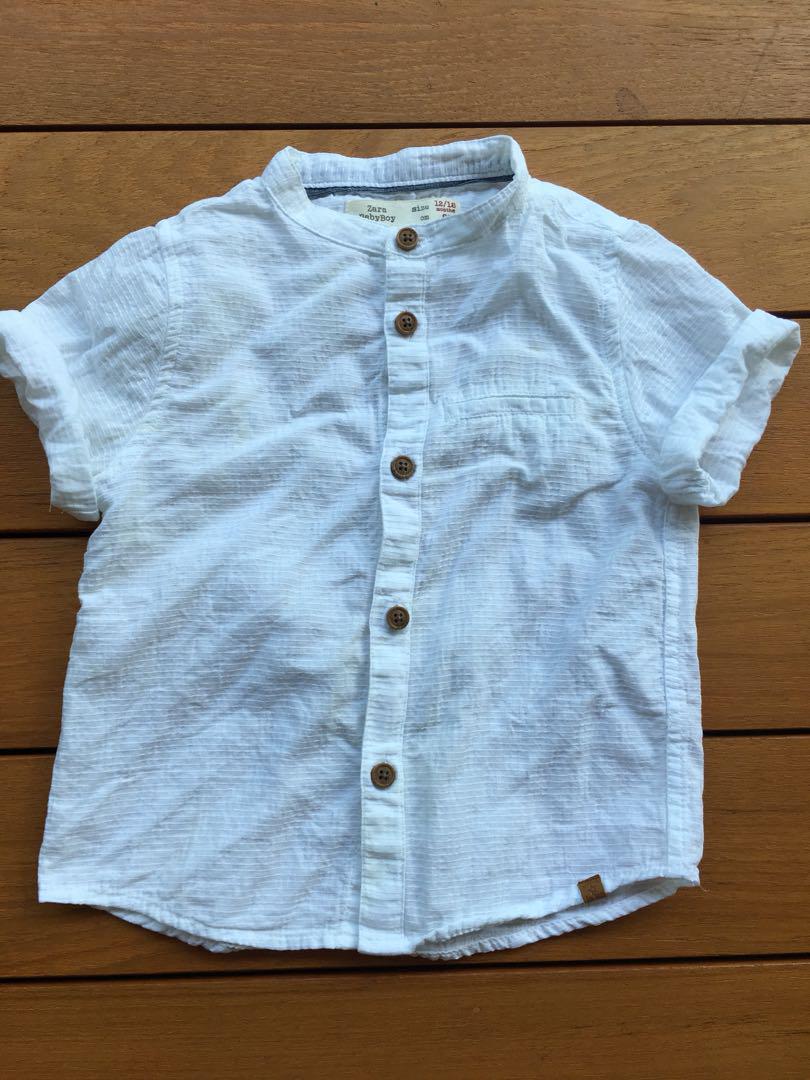 baby boy mandarin collar shirt