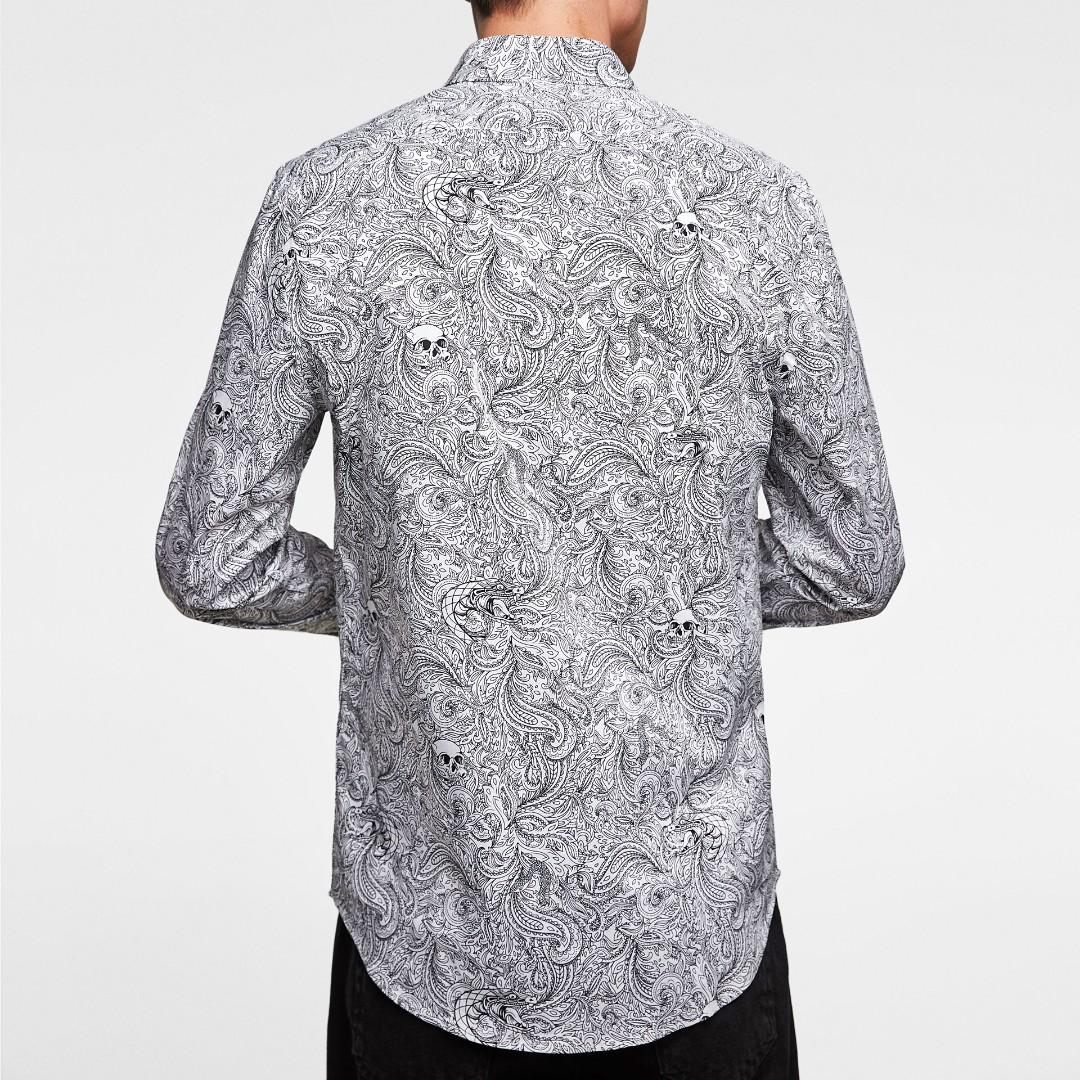 Zara mens paisley shirt clearance