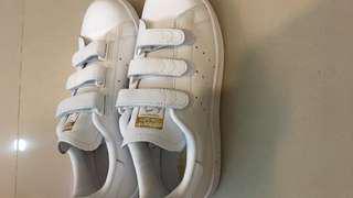 Adidas Originals Stan Smith 魔鬼氈 金色