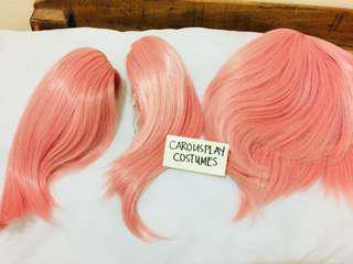Pink Short Pigtails Wig