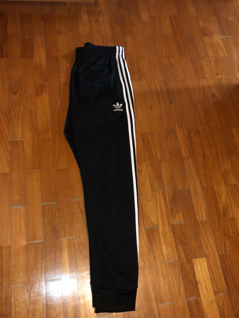 Adidas superstar cuffed track pants L