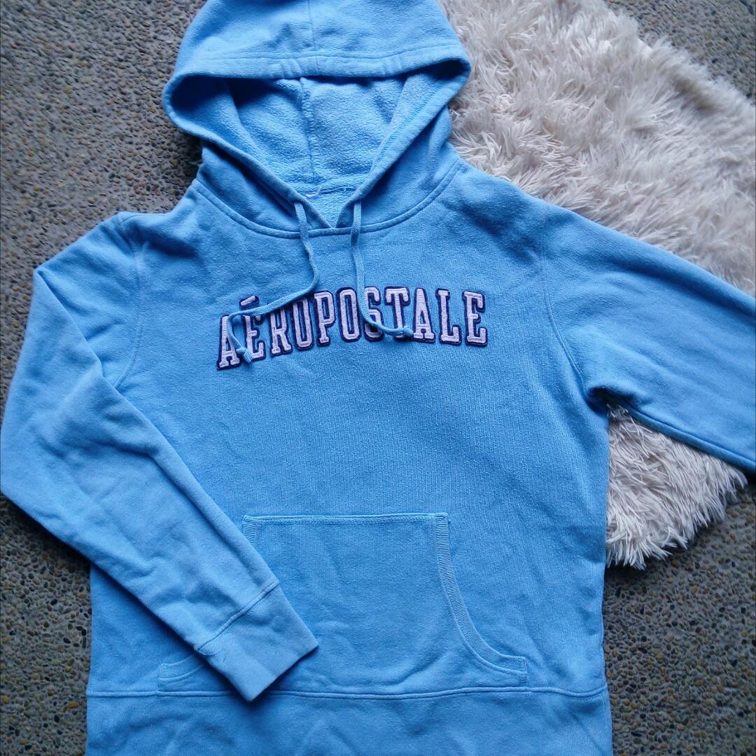 light blue aeropostale hoodie