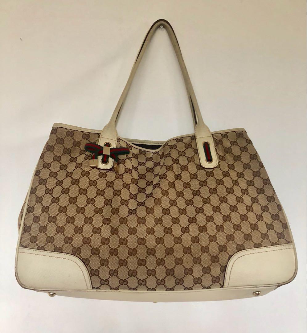 gucci beige tote bag