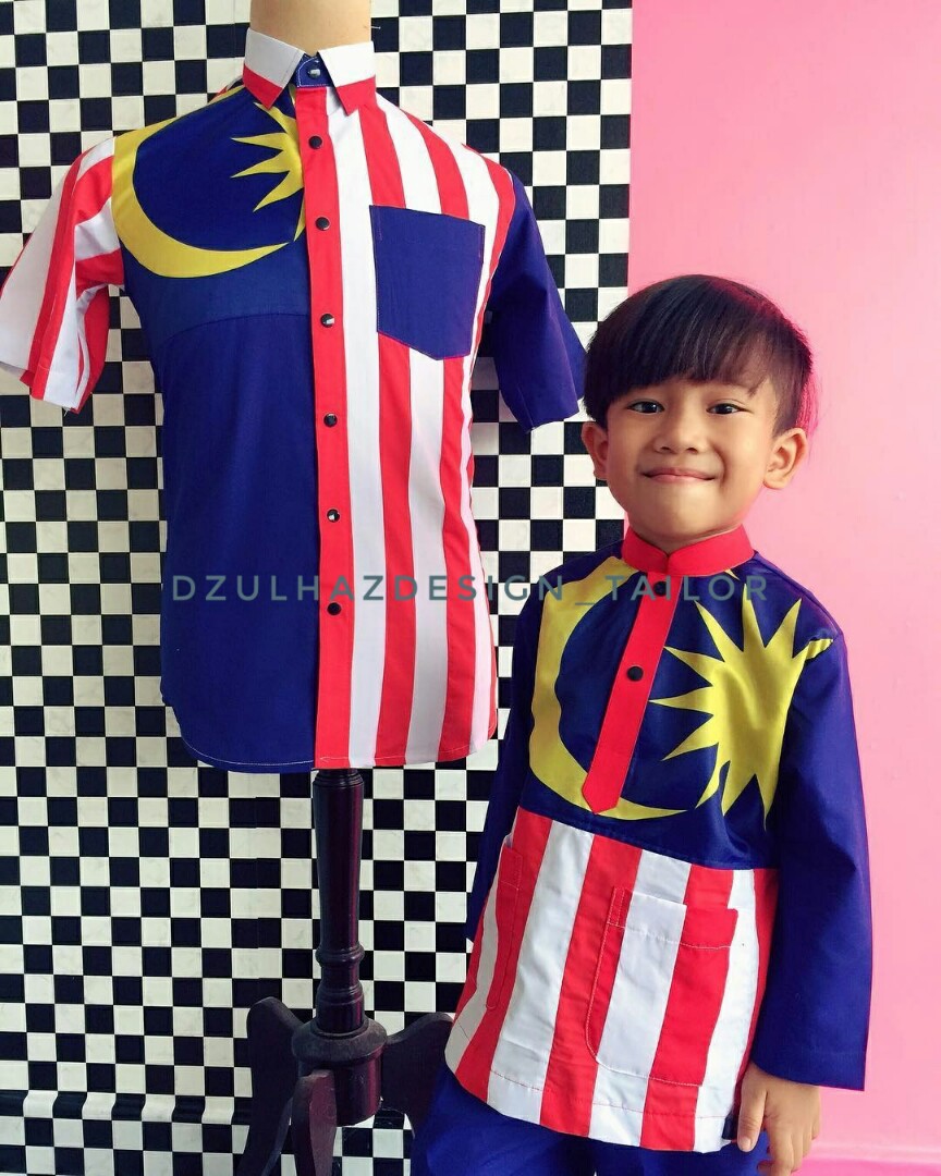 30+ Baju Kurung Corak Bendera Malaysia, Gaya Terbaru!