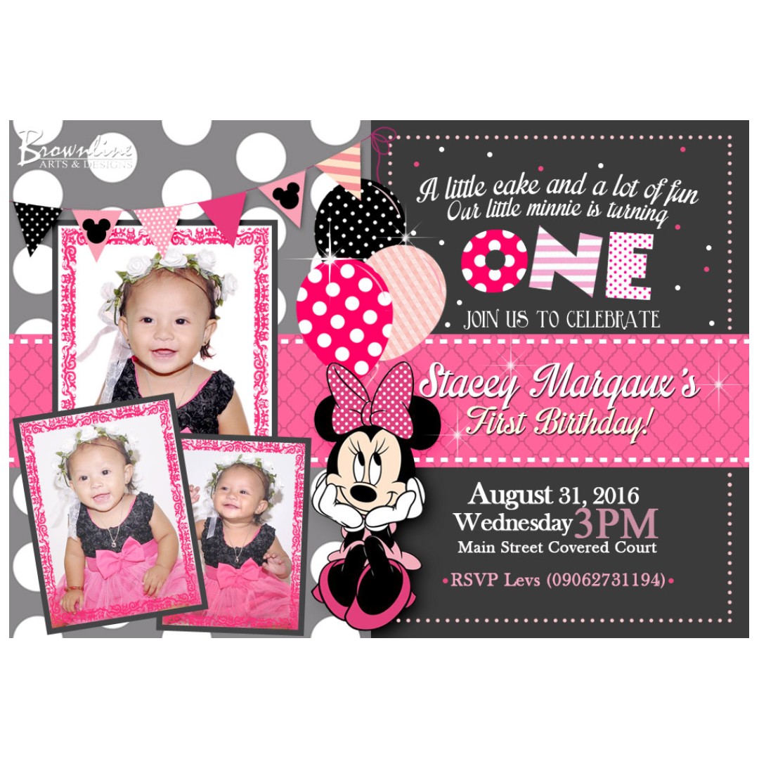 Birthday Invitation Layout P3 Design Craft Others On Carousell