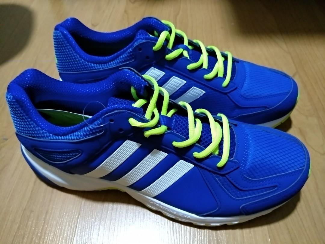 blue and green adidas