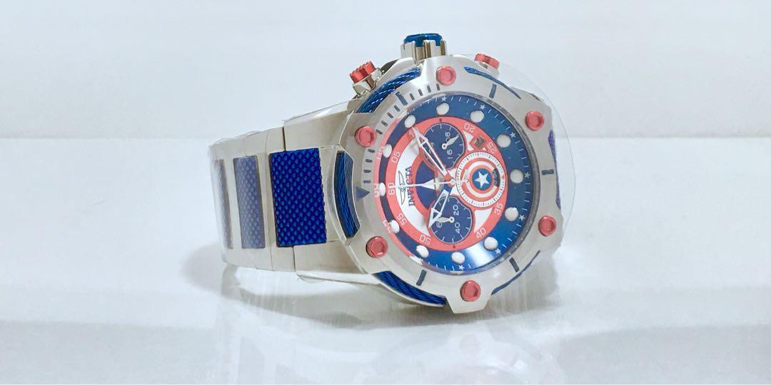 Brand New Invicta Marvel Limited Edition Captain America 51.5mm Huge