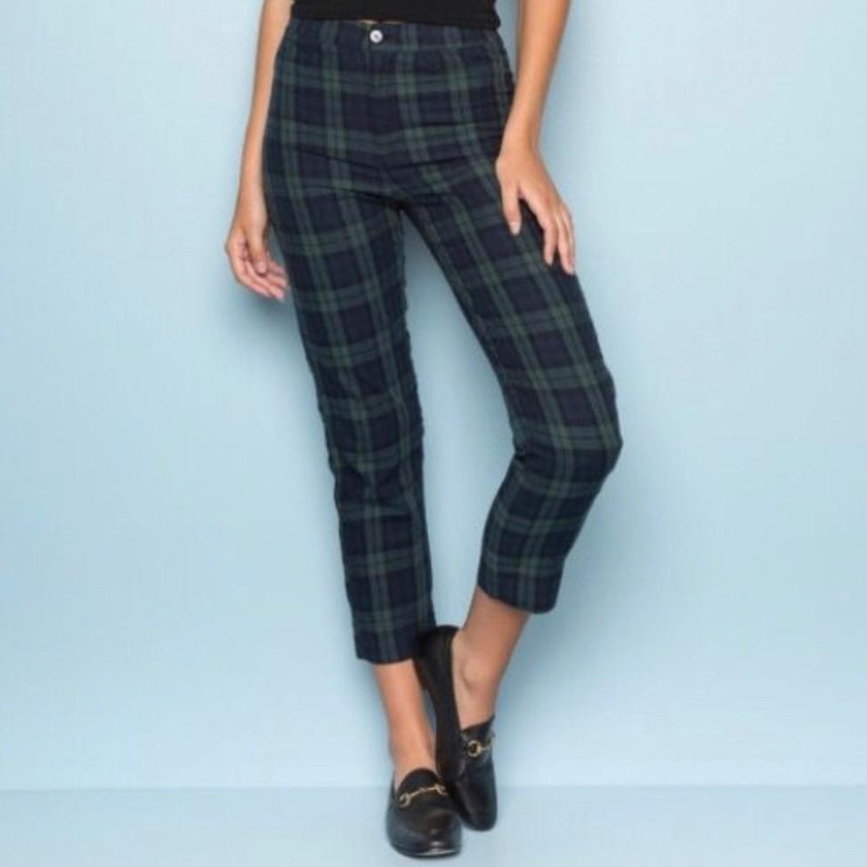 Plaid tilden pants store