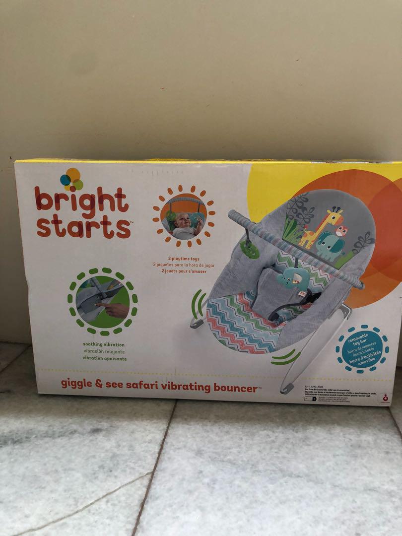 bright starts giggle and see safari bouncer