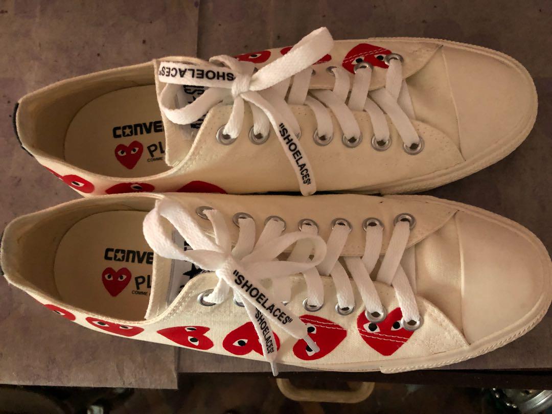Comme des hotsell garcons converse shoelaces