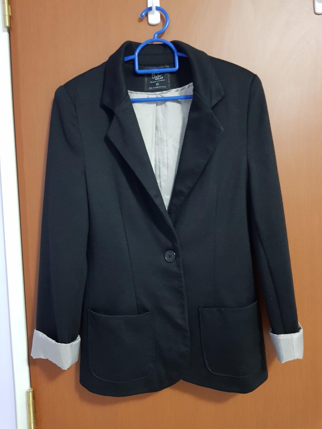 Cotton On Black Blazer, Women's Fashion 