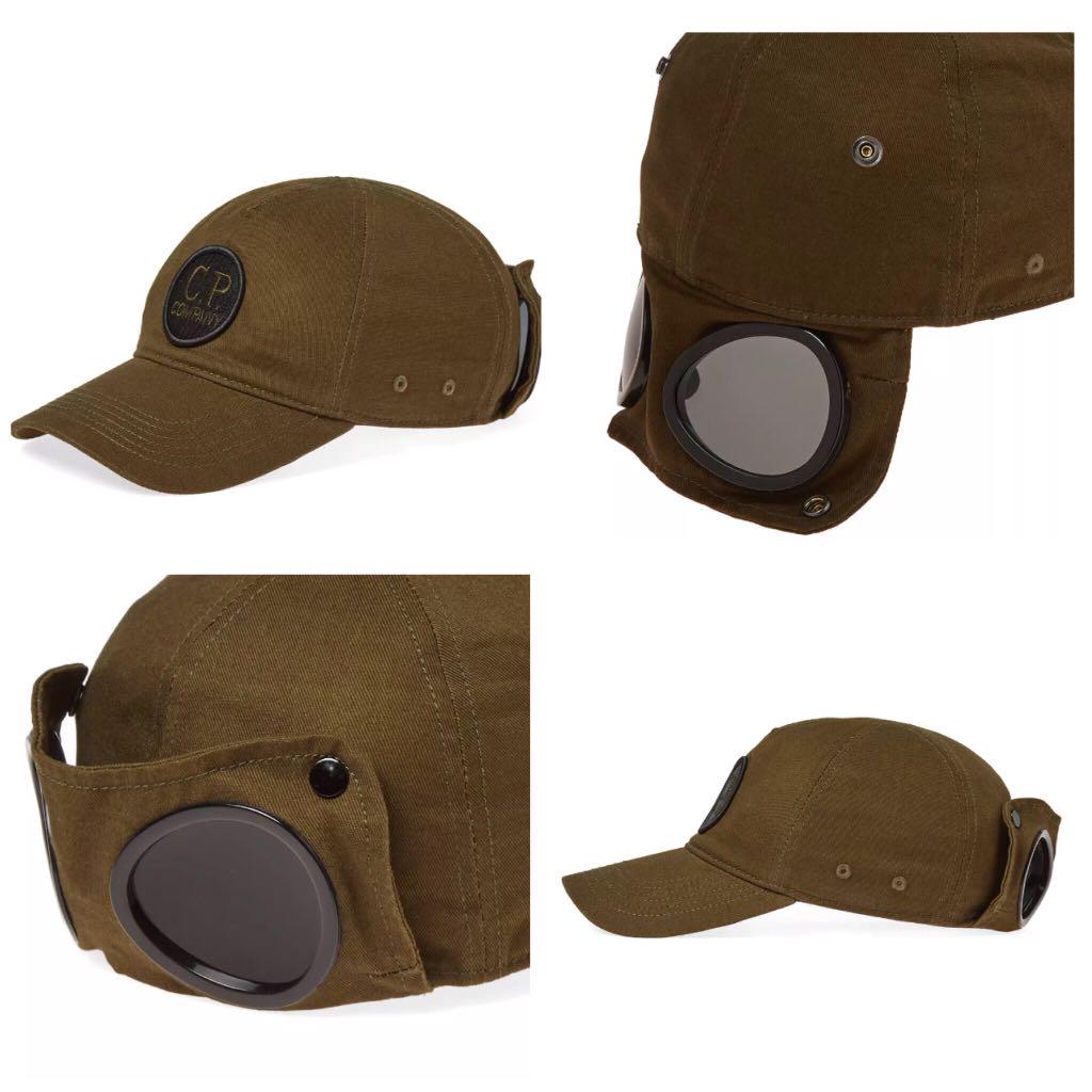 cp company baseball cap with goggles