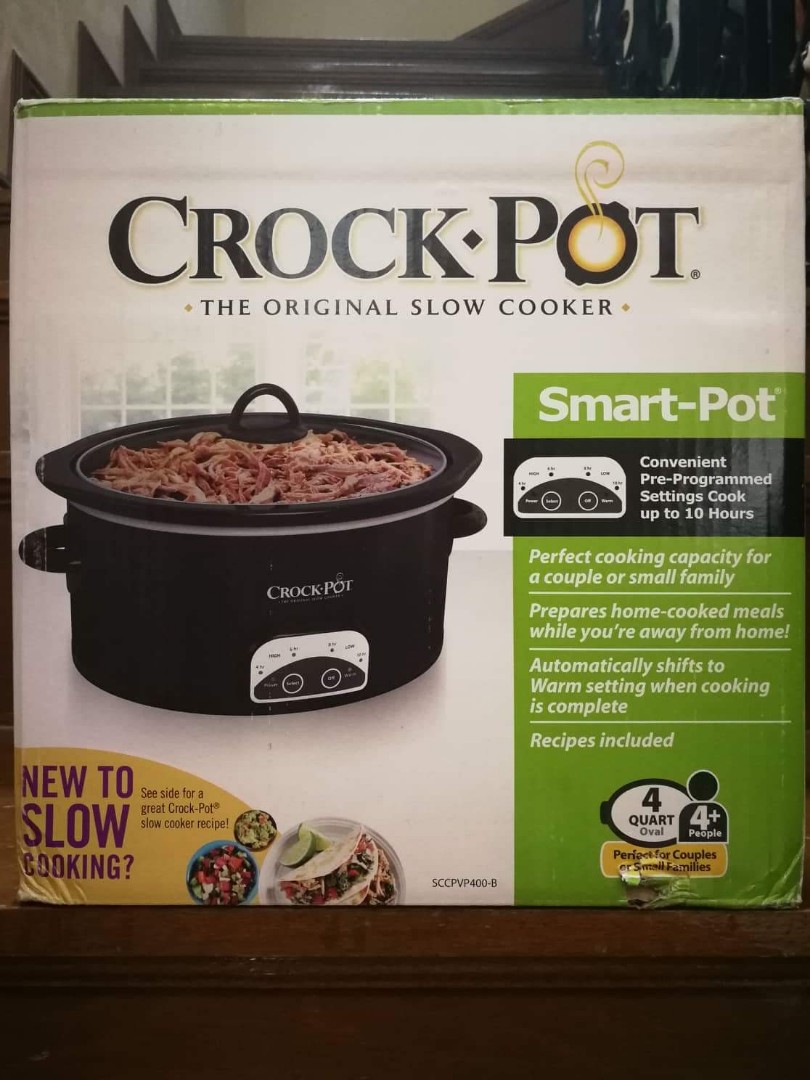 CrockPot 4Quart SmartPot Slow Cooker (SCCPVP400B), Furniture & Home Living, Kitchenware