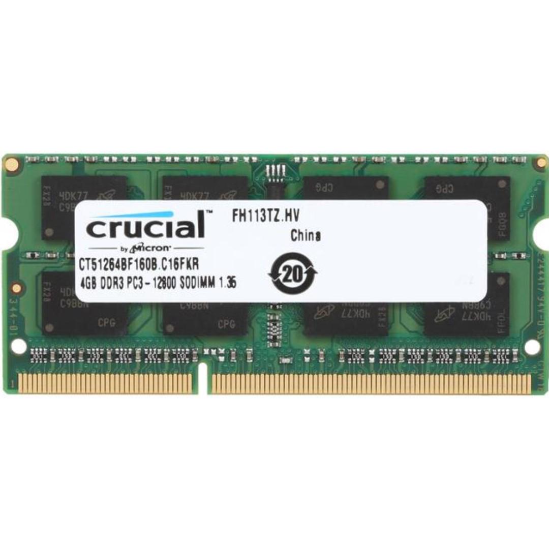 CRUCIAL DDR3L 4GB RAM, Computers & Tech, Parts & Accessories, Other  Accessories on Carousell