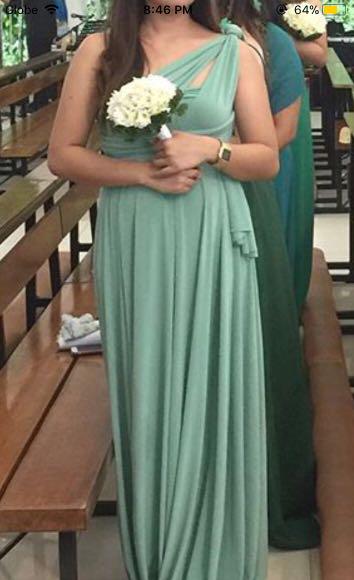 Dusty green hot sale infinity dress