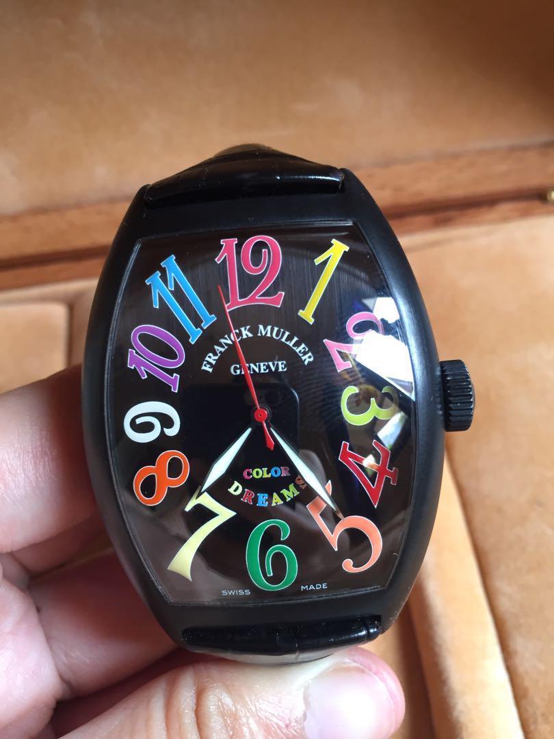 Franck Muller Color Dreams Crazy Hour 8880 (Category: Luxury Watches) located in Bulacan. Submitted by relovedbydei (Listing ID 177652804, Image 1). Description: This is a Swiss Made watch everything you want to know about this is available in the net. Automatic. NEGOTIABLE FOR SURE BUYER! Retail Price: $24,500 or Php 1.2M Selling Peice: Php 499,999 only!!!.