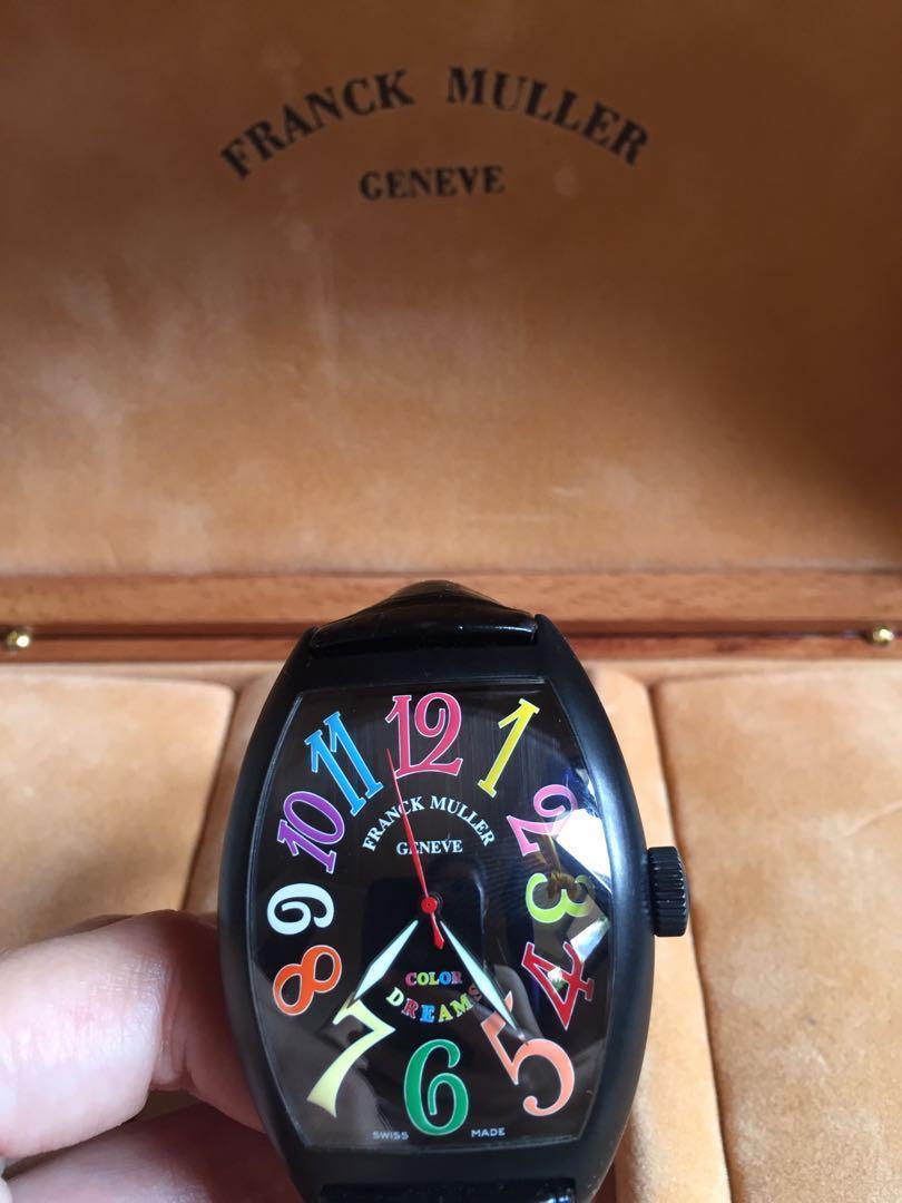Franck Muller Color Dreams Crazy Hour 8880 (Category: Luxury Watches) located in Bulacan. Submitted by relovedbydei (Listing ID 177652804, Image 2). Description: This is a Swiss Made watch everything you want to know about this is available in the net. Automatic. NEGOTIABLE FOR SURE BUYER! Retail Price: $24,500 or Php 1.2M Selling Peice: Php 499,999 only!!!.