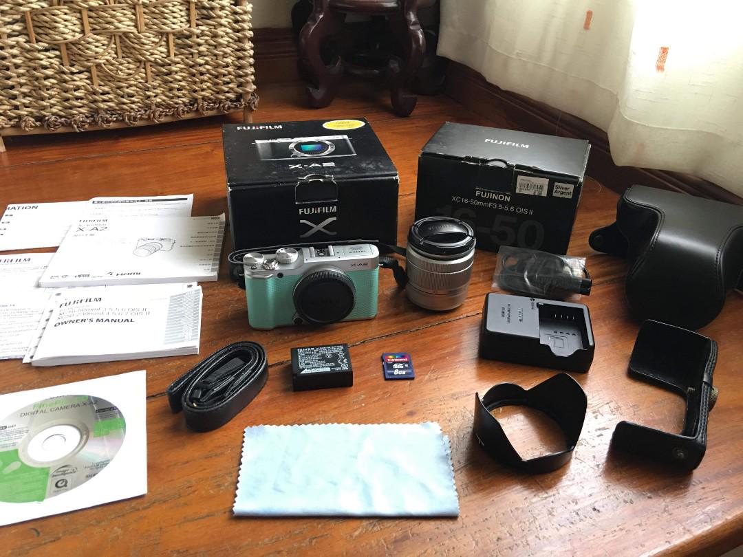 Fujifilm X Xa2 Mirrorless Dslr Mint Green Complete Photography Cameras On Carousell