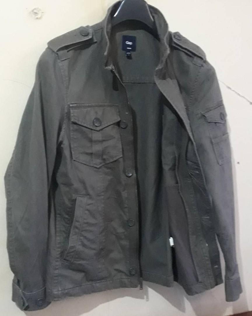 gap military jacket mens