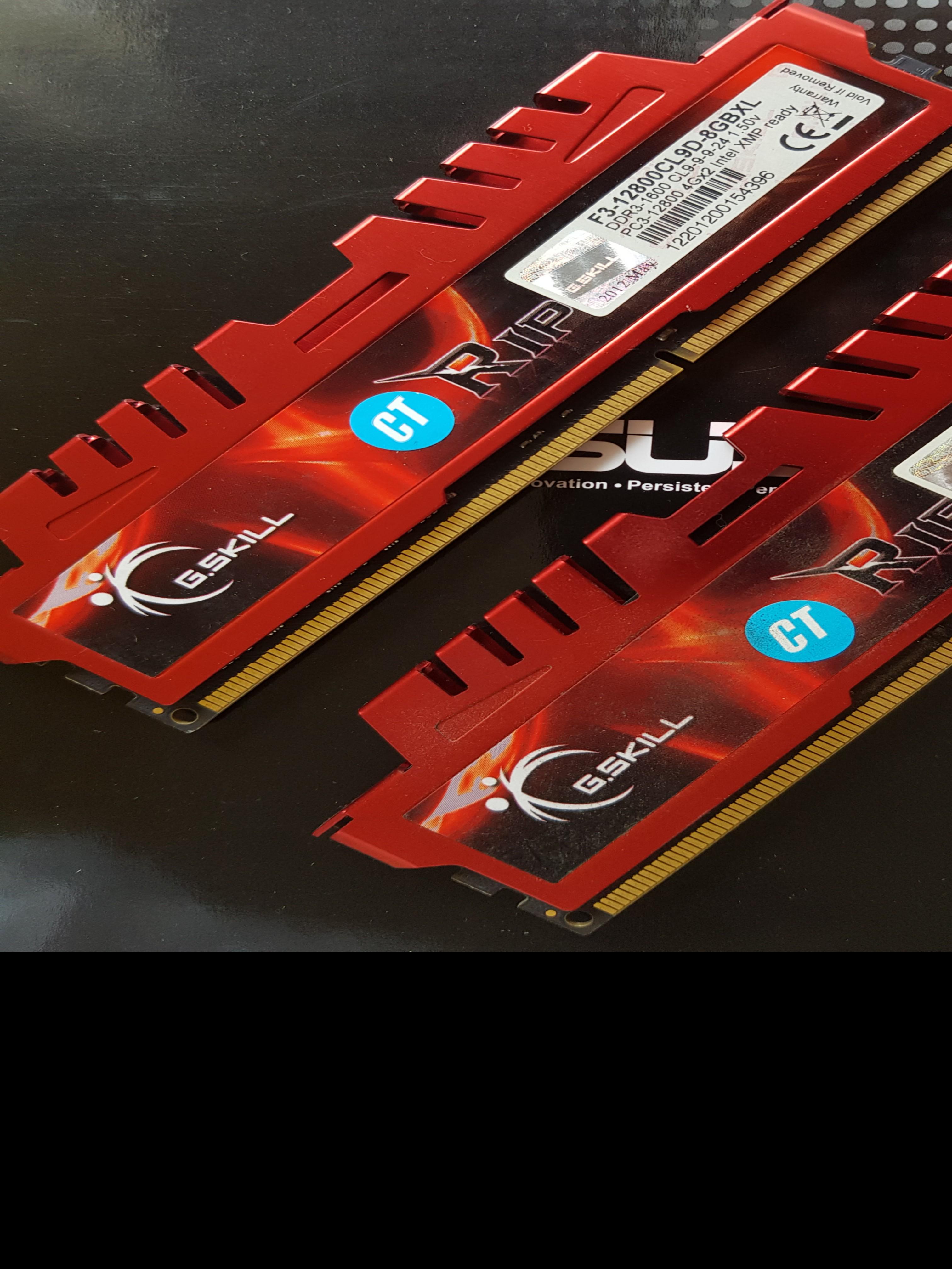 G Skill Ram 2 X 4g Ddr3 1600mhz Cl9 9 9 24 F3 12800cl9d 8gbxl Electronics Computer Parts Accessories On Carousell