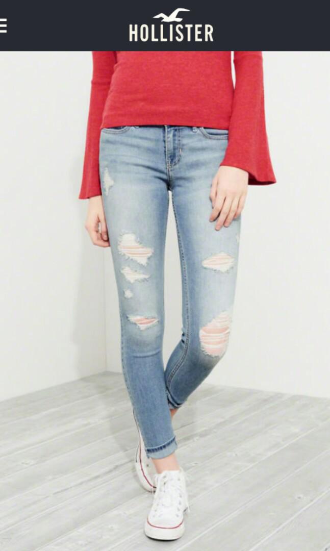 Hollister low rise super skinny jeans 