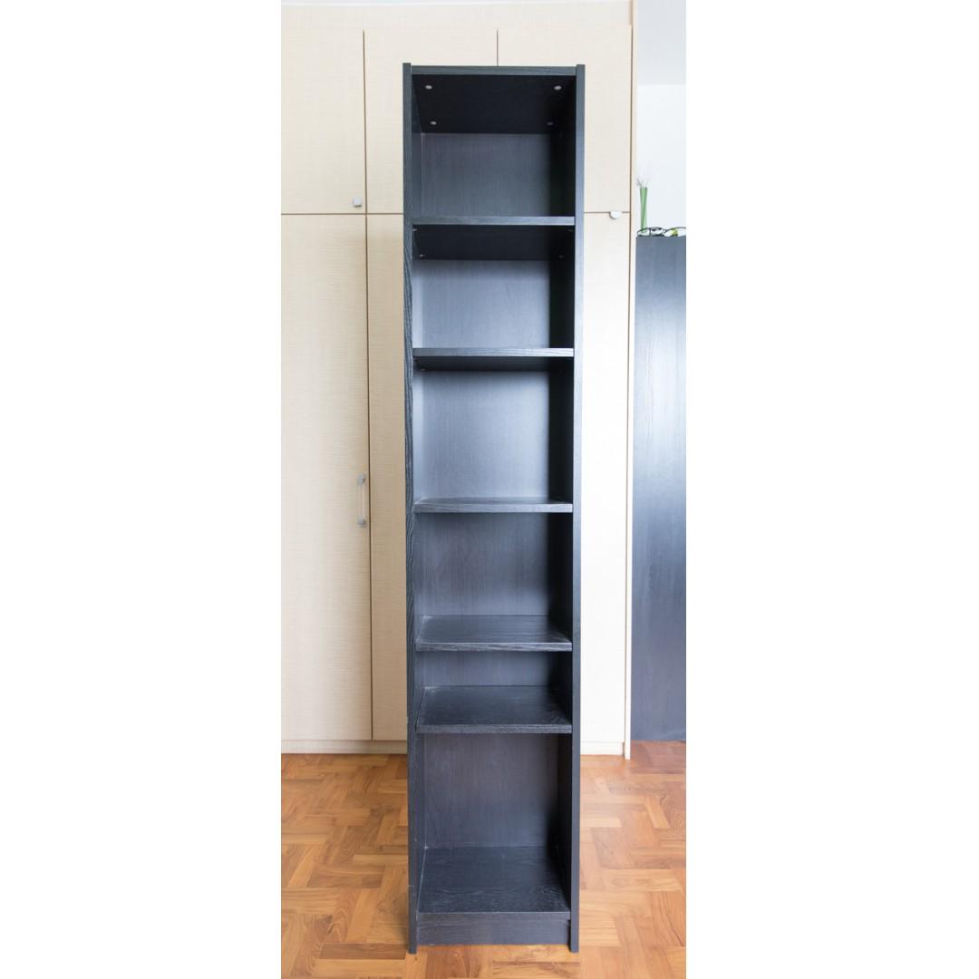 Ikea Billy Bookcase Black Brown Furniture Shelves Drawers On