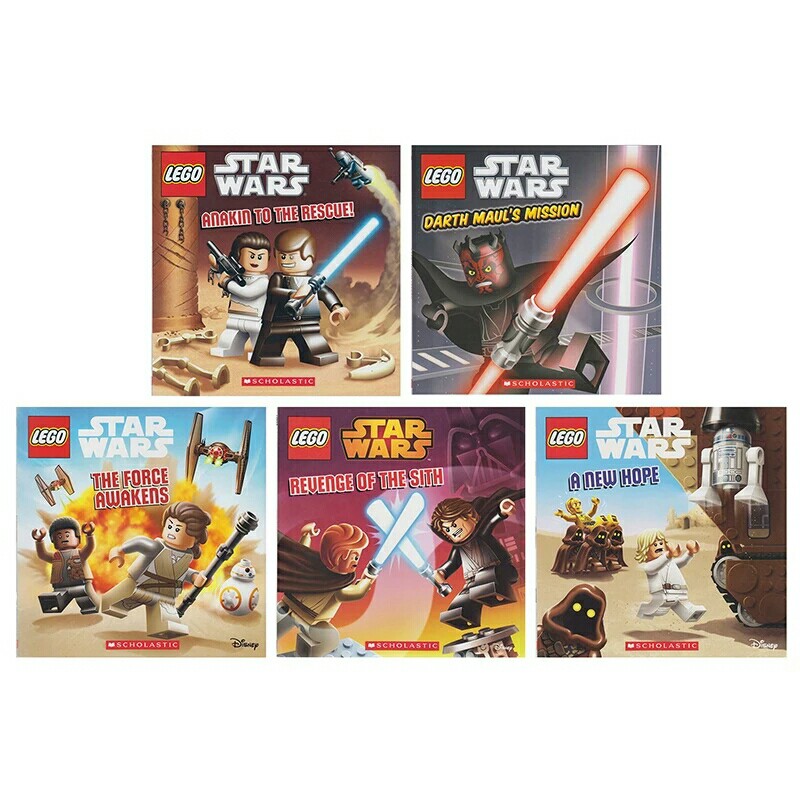 Lego Star Wars Comic 5 Books Set Books Stationery Comics