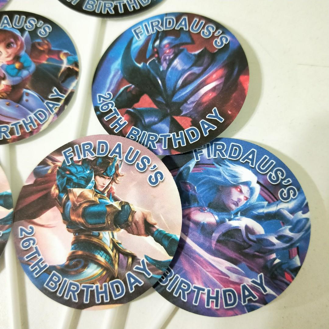 Mobile Legends Cupcake Toppers Design Craft Others On Carousell