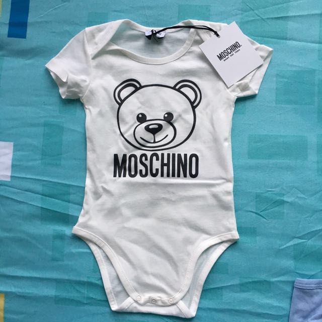 Moschino Baby Moschino Bear Onesie 9 12 mths BN with Tags Babies Kids Babies Kids Fashion on Carousell