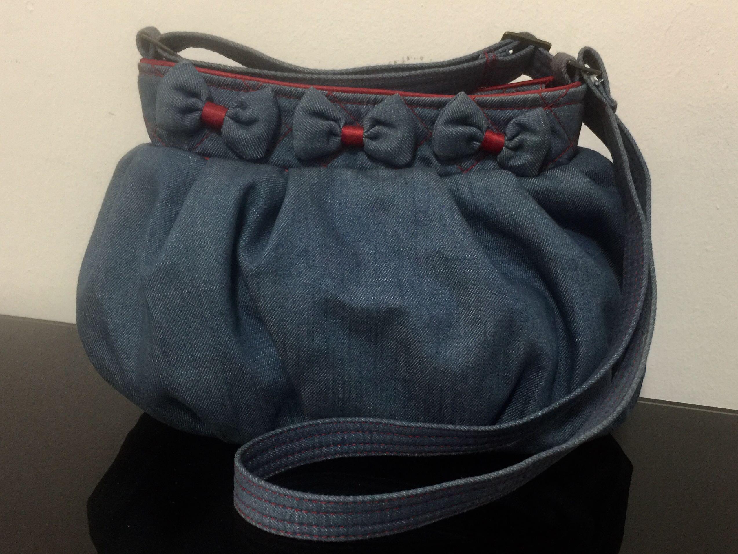naraya denim sling bag