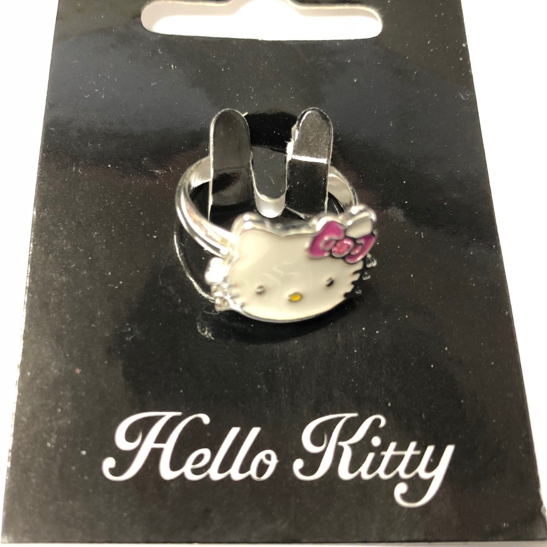 New Hello Kitty Adjustable Rings Sanrio Original Women S Fashion Jewellery Rings On Carousell