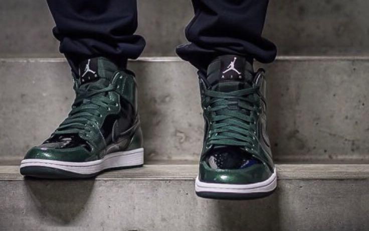 Air jordan 1 high grove green discount
