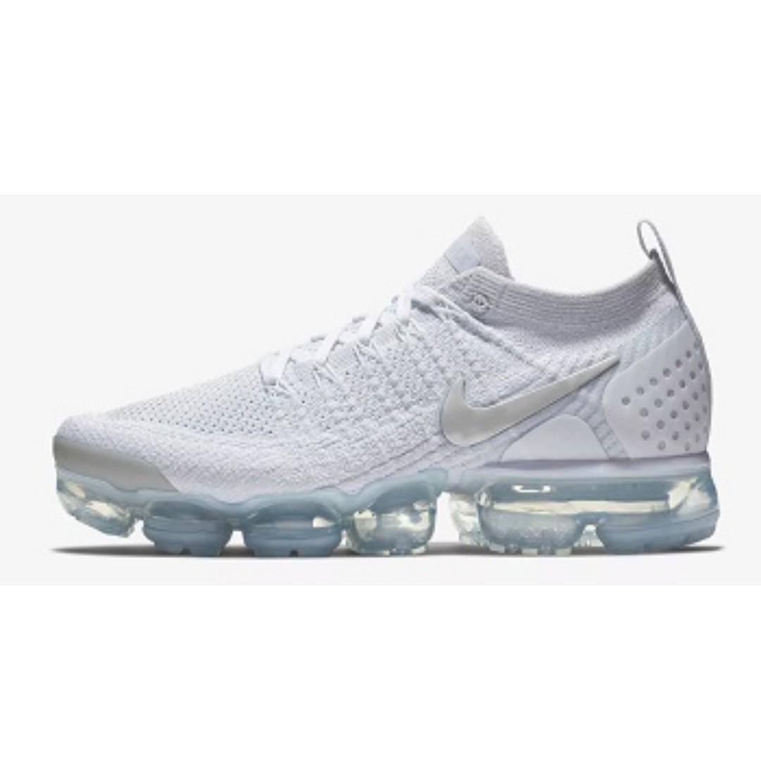 nike vapormax flyknit 2 white mens