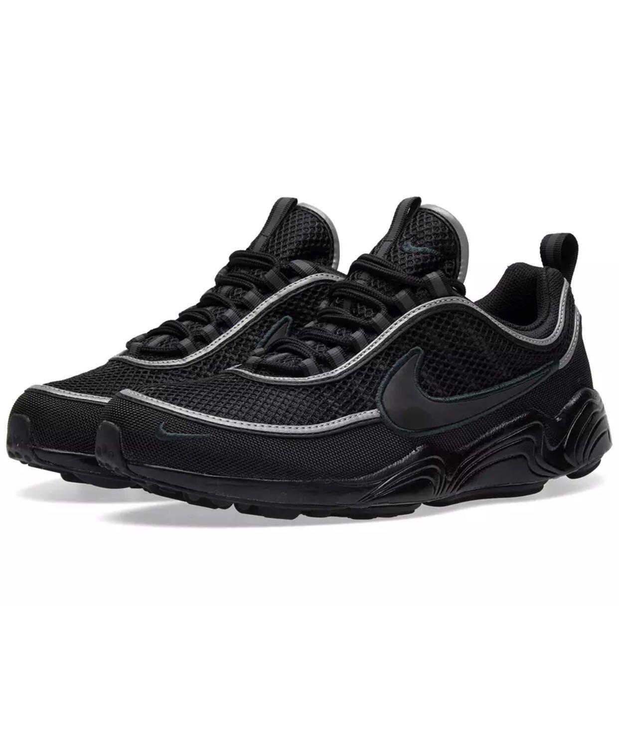 nike zoom spiridon triple black