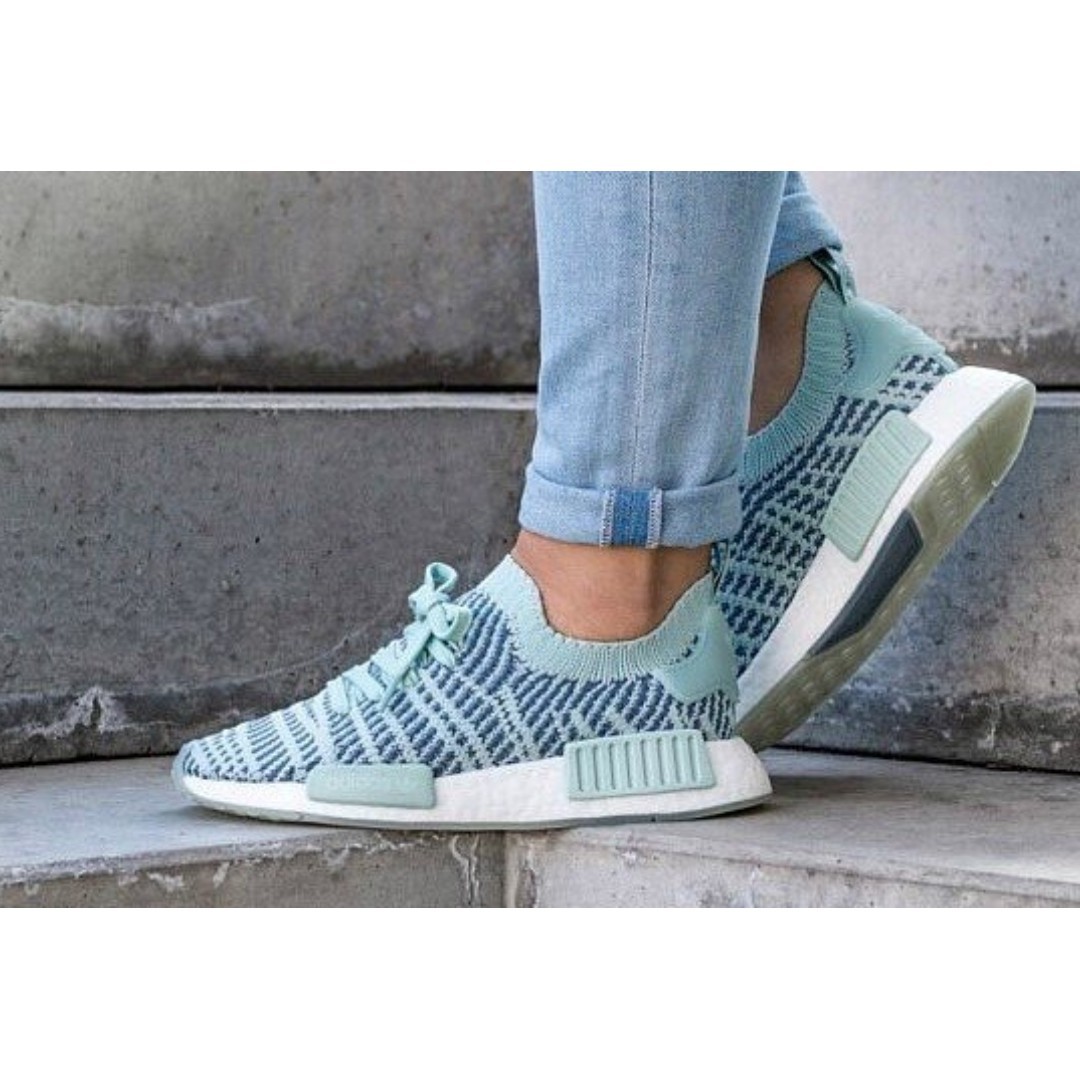 blue adidas nmd womens