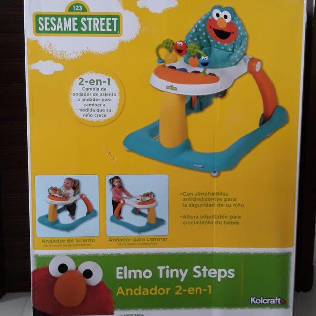 Elmo tiny steps top 2 in 1 walker