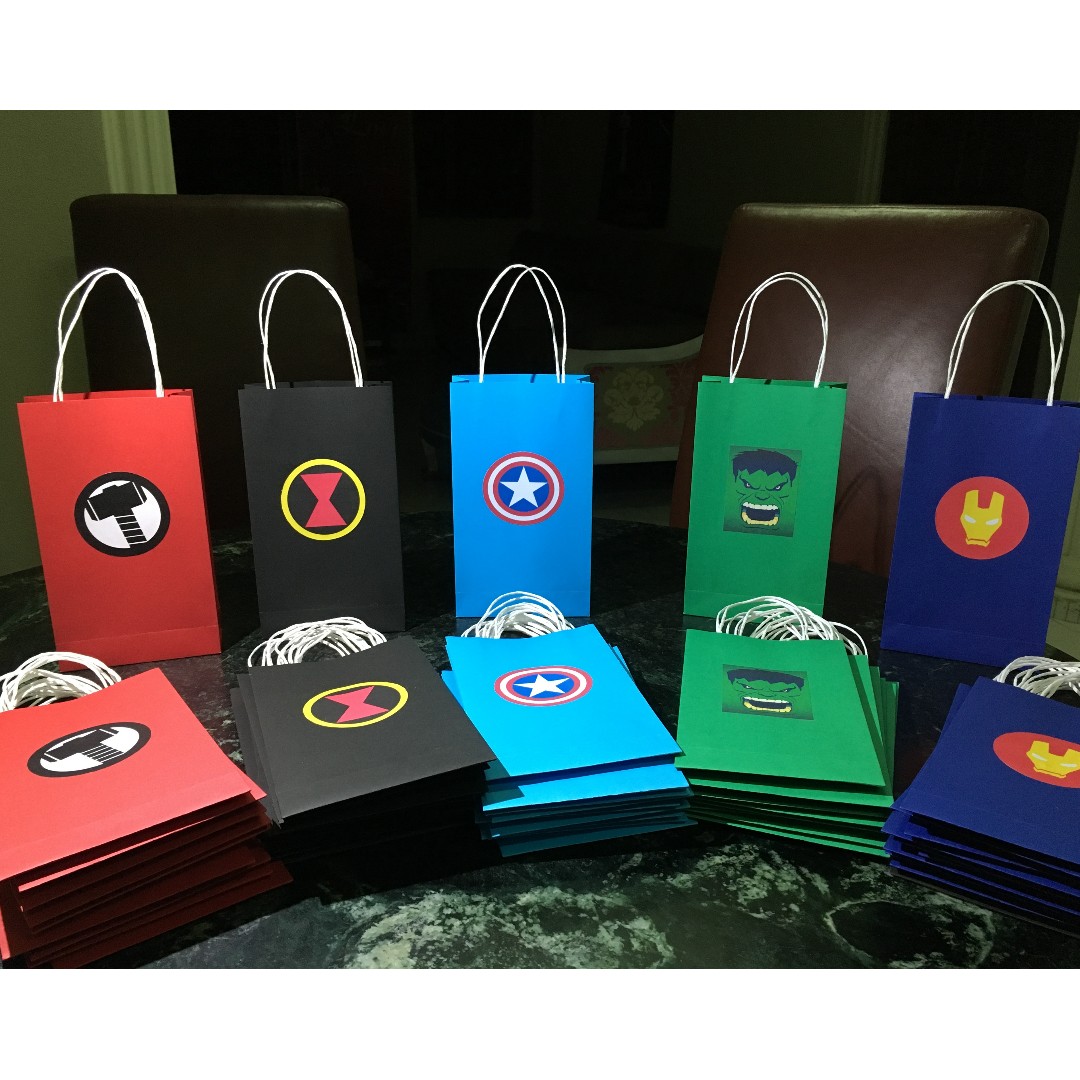 Superhero Or Avengers Goodie Bag Design Craft Handmade Craft On Carousell