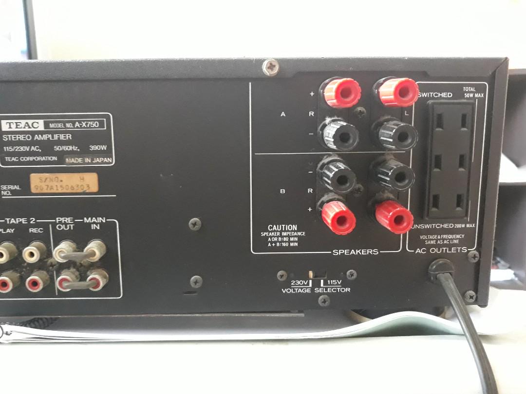 Teac AX-750 DC Integrated Amplifier, Audio, Soundbars, Speakers