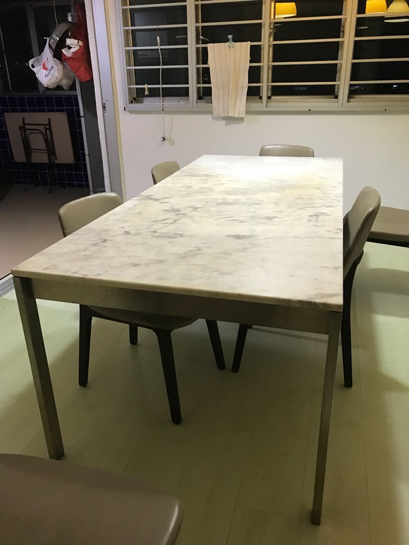 Used Marble table for sale Furniture Home Living Furniture Tables Sets on Carousell