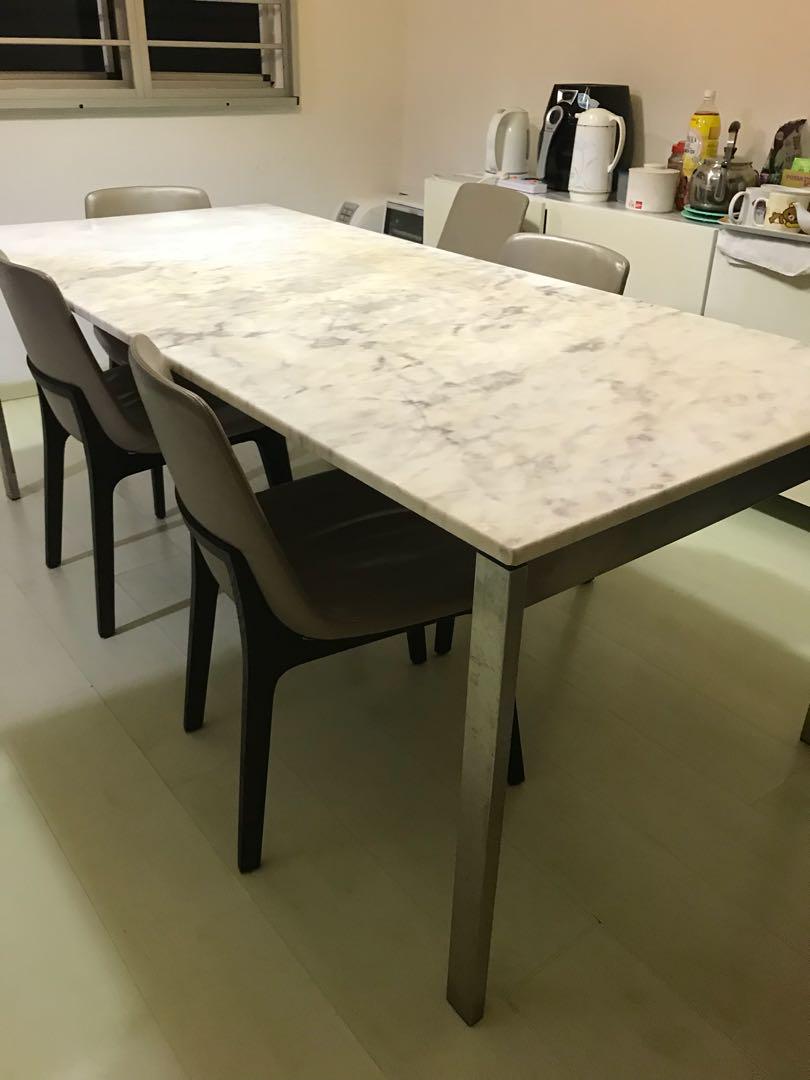 Used Marble table for sale Furniture Home Living Furniture Tables Sets on Carousell