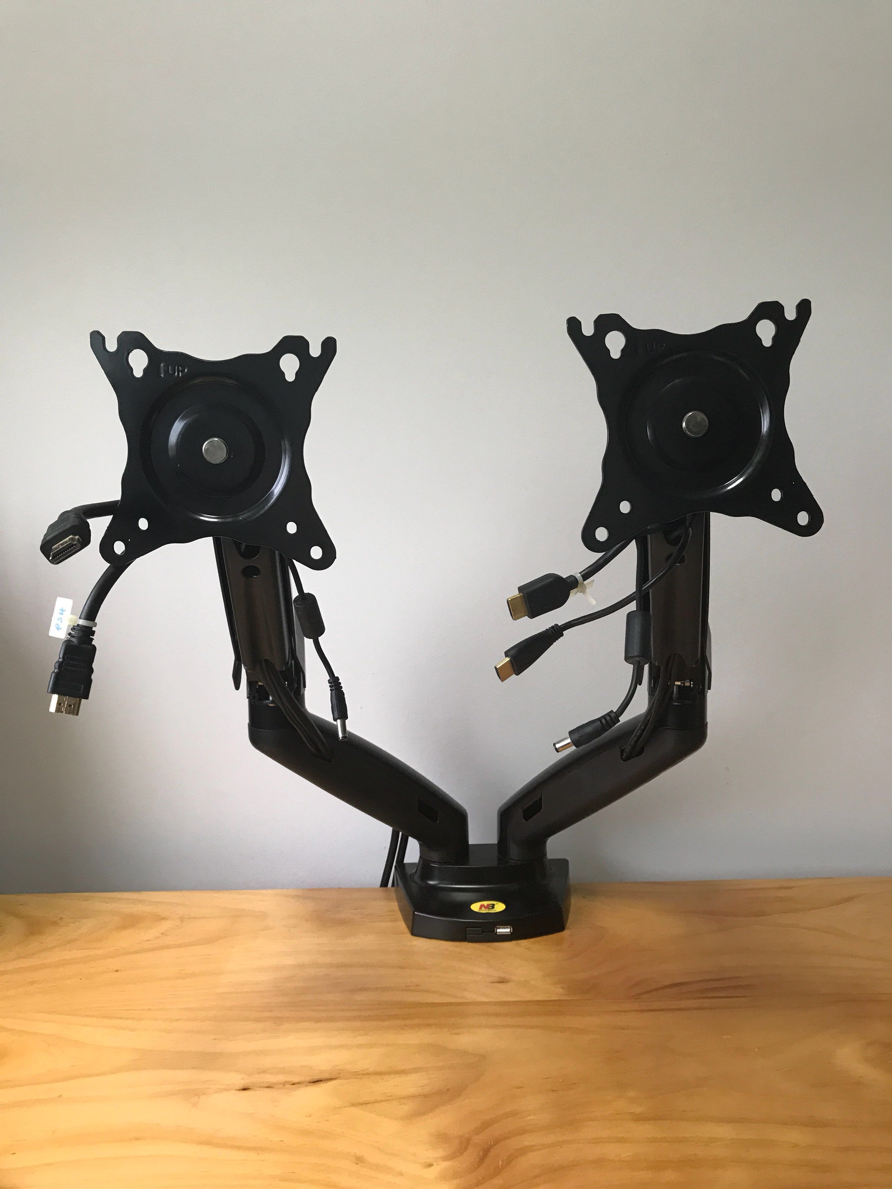 NB North Bayou F160 dual monitor arm 