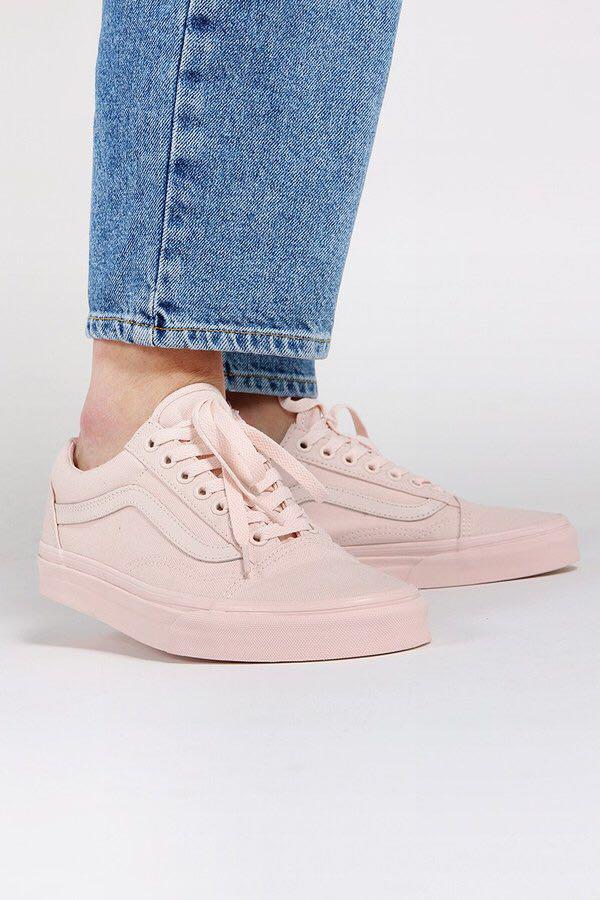 vans old skool peach blush