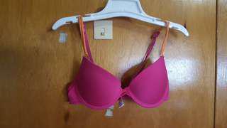 Hot pink bra