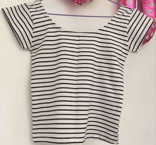 Stripe Tshirt Fit Body