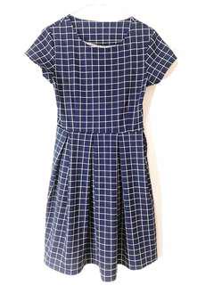Square patterned dress