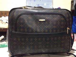Pierre Cardin Leather Luggage Suitcase Maleta