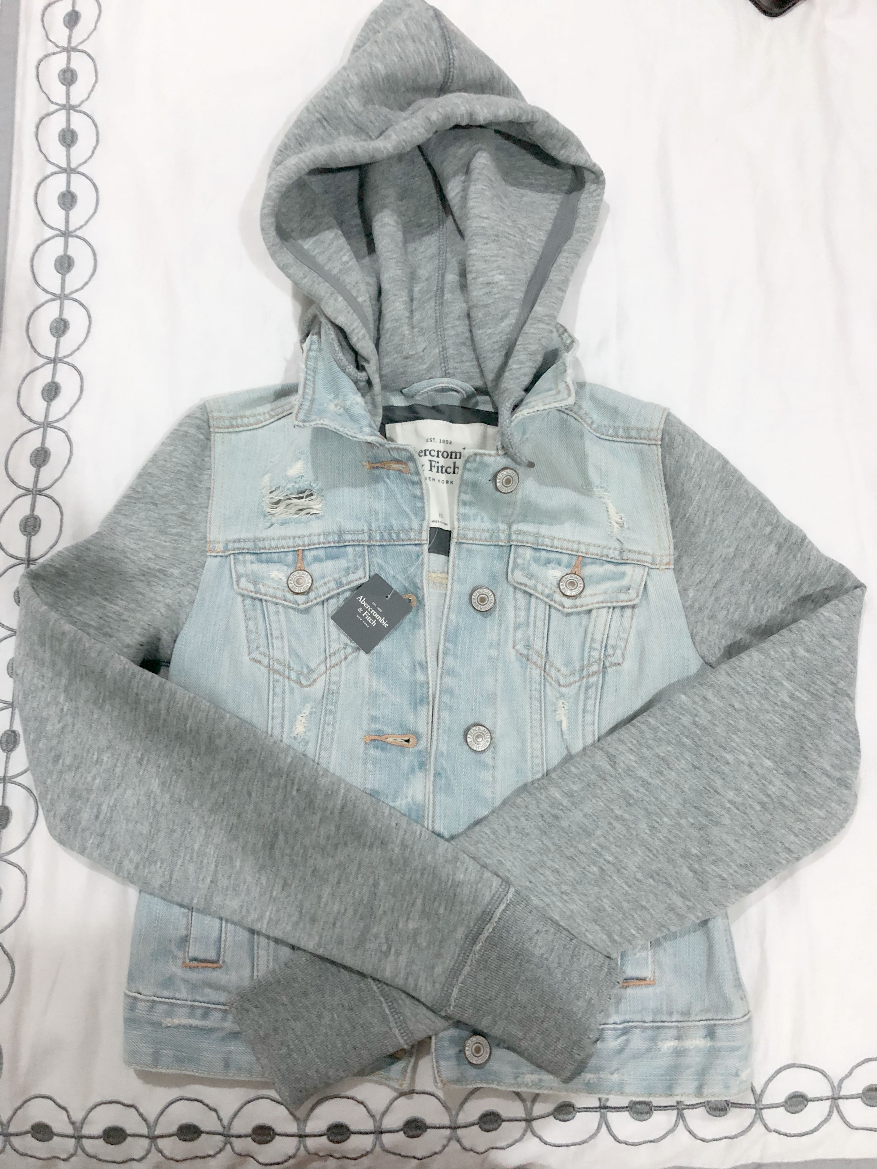 abercrombie jean jacket womens