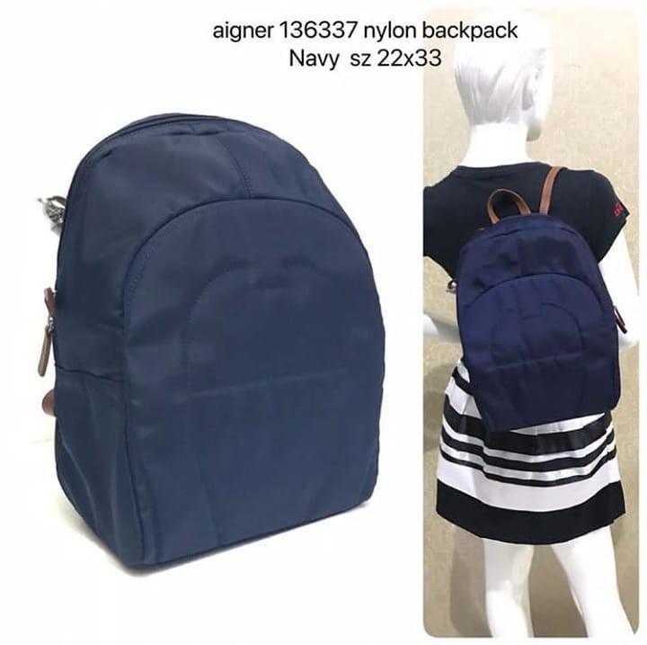 aigner nylon backpack sz 22x33